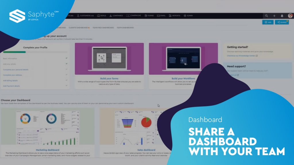 Share a Dashboard with your team