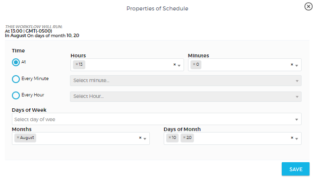 saphyte properties of schedule