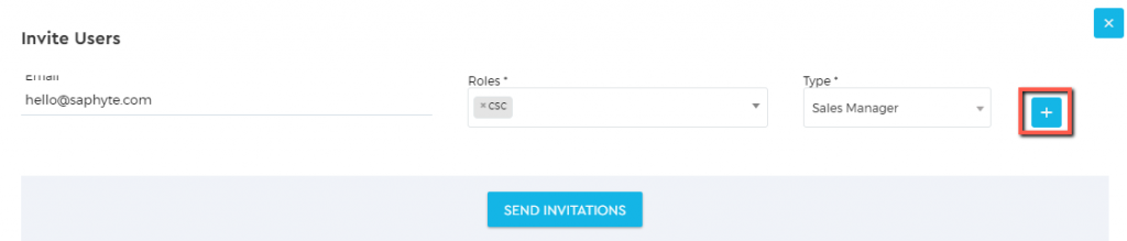 saphyte create user via invite