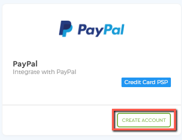 saphyte crm create account paypal