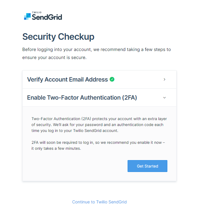 Enable Two-Factor Authentication (FA)