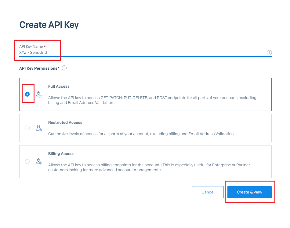 Generating API Key